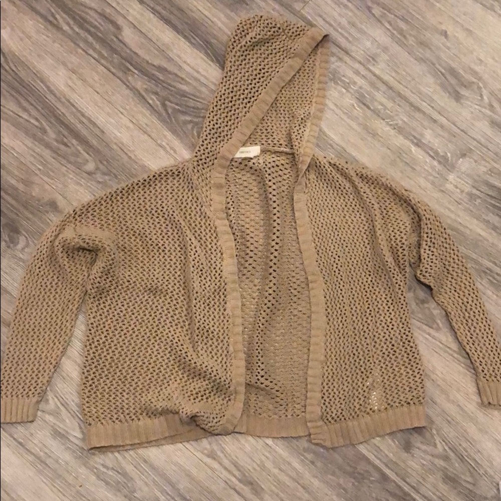 Forever 21 Tan Cardigan